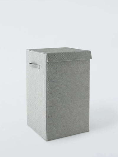 John Lewis John Lewis Collapsible Laundry Basket, Grey- Buy online at McGrocer