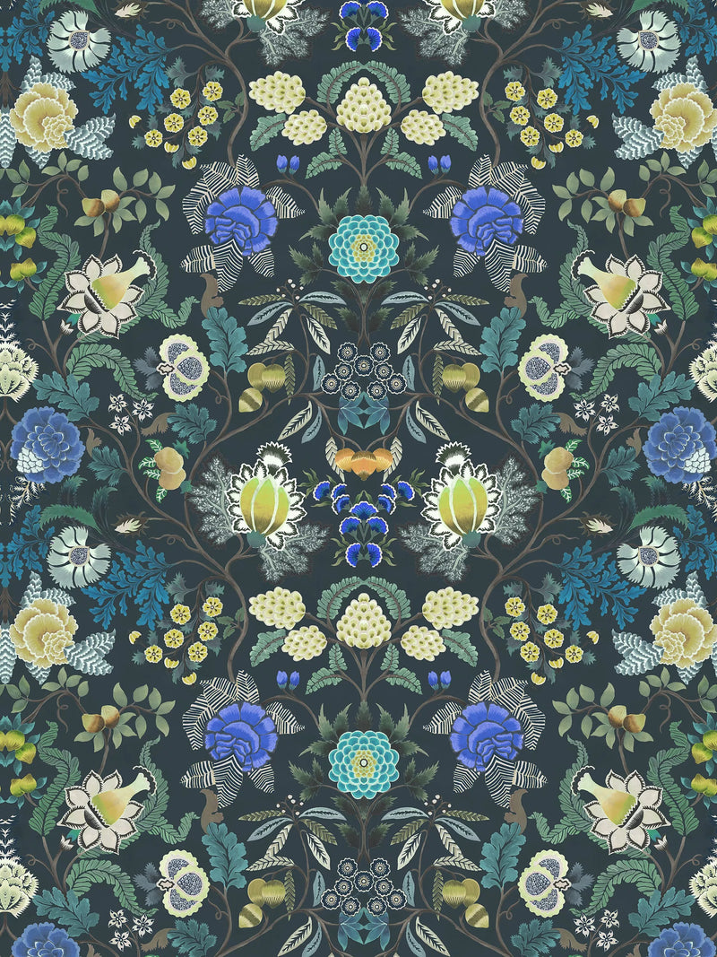 Designers Guild printed floral velvet fabric - British product