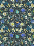 Designers Guild printed floral velvet fabric - British product