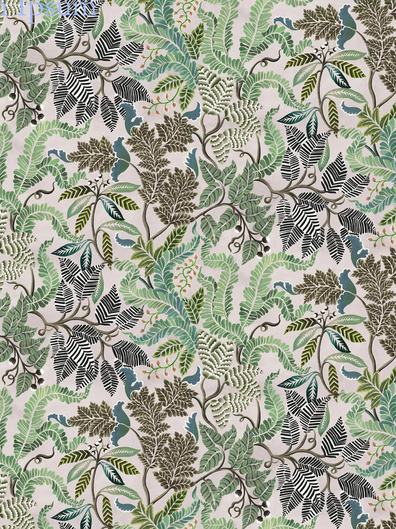 Designers Guild Fougere printed furnishing fabric, UK version
