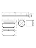 hansgrohe WallStoris bathroom storage bundle, UK version