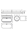 hansgrohe WallStoris bathroom storage bundle, UK version