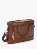 TUMI Sycamore leather briefcase cognac slim, imported from the UK