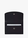 TUMI flap card leather case black (British brand)