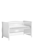 Little Acorns Traditional Sleigh Cot White, UK version