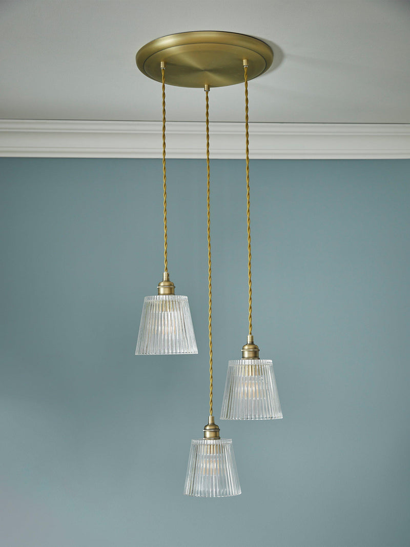 Laura Ashley pendant cluster light antique bronze, UK version