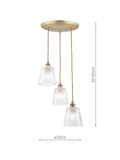 Laura Ashley pendant cluster light antique bronze, UK version