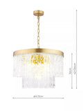 Laura Ashley Durnsford 4 arm chandelier matt antique brass (British brand)