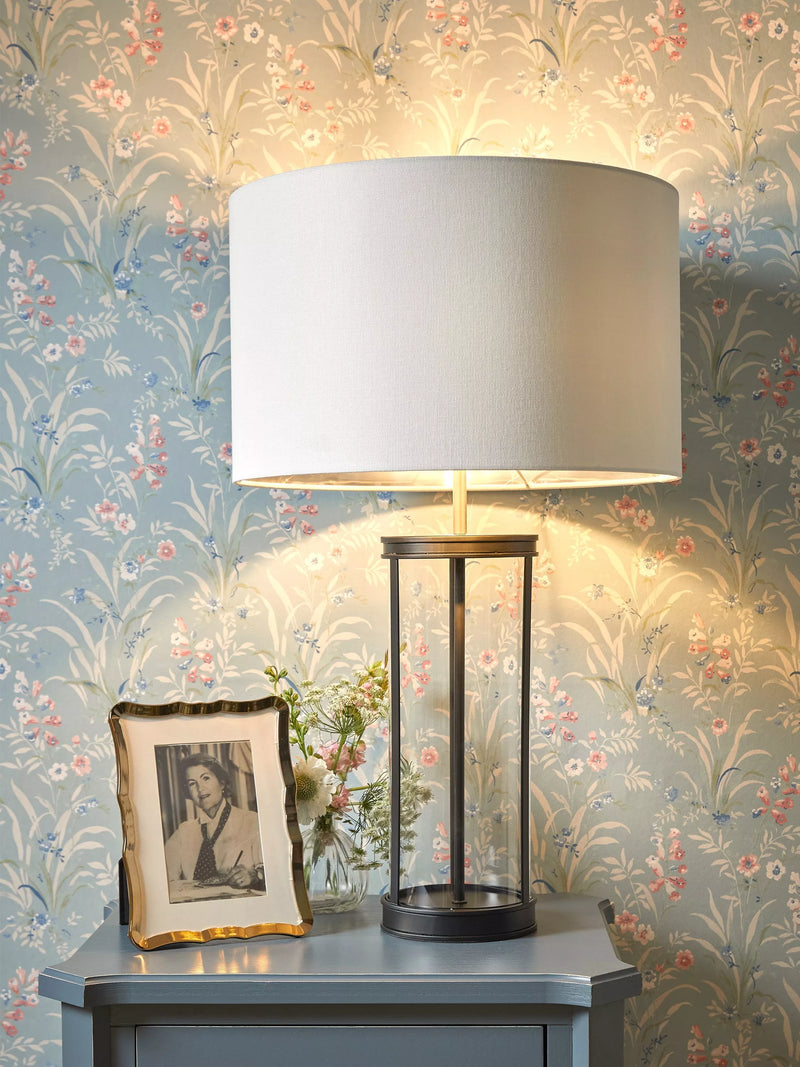 Laura Ashley Harrington large table lamp antique finish, imported from the UK