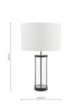 Laura Ashley Harrington large table lamp antique finish, imported from the UK
