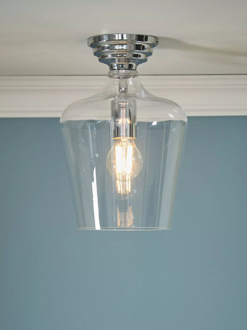 Laura Ashley Ockley semi flush ceiling light, imported from the UK