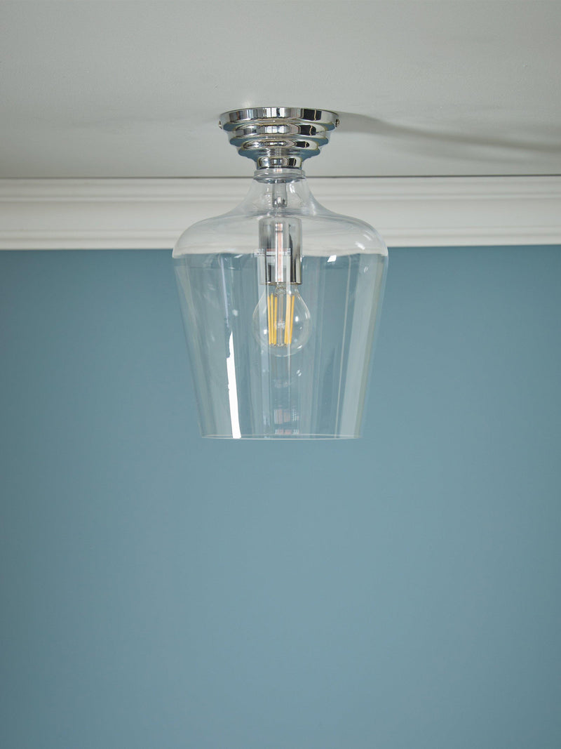 Laura Ashley Ockley semi flush ceiling light, imported from the UK