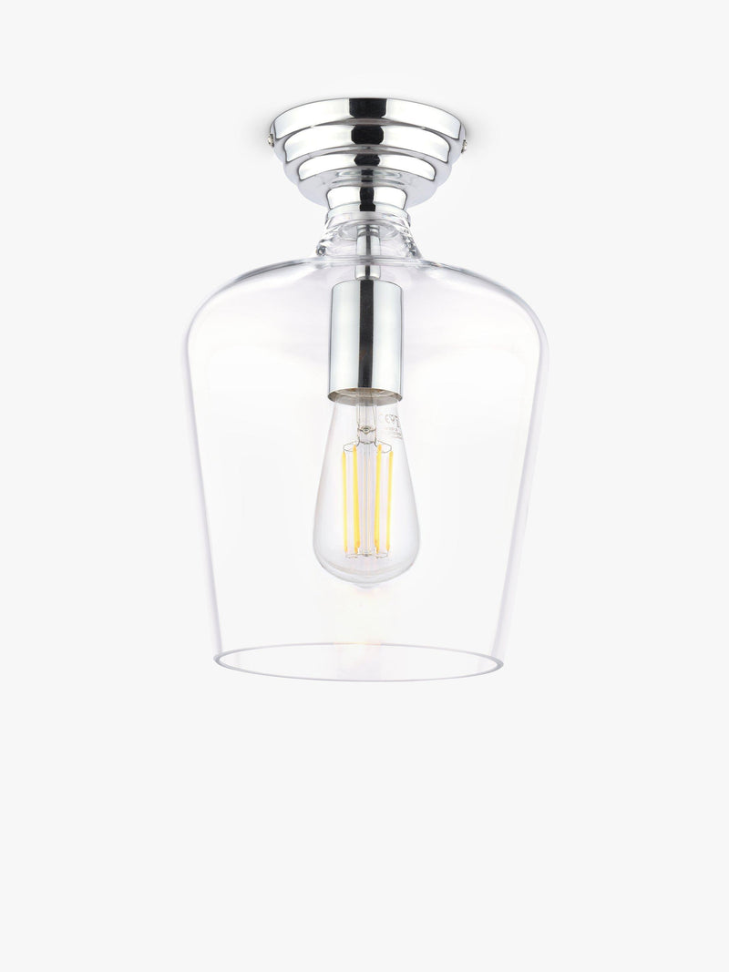 Laura Ashley Ockley semi flush ceiling light, imported from the UK