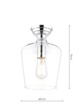 Laura Ashley Ockley semi flush ceiling light, imported from the UK