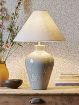 John Lewis Laura Ashley Pussy Willow Ceramic Table Lamp, Grey- Buy online at McGrocer