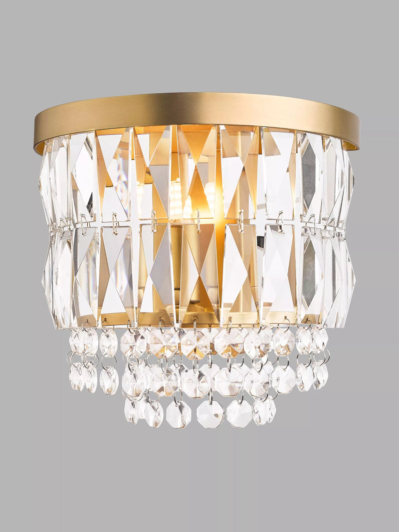 Laura Ashley Rhosill wall light matt antique brass (British brand)