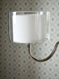 Laura Ashley Southwell three-arm floor lamp in satin nickel - British product