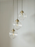 Laura Ashley Whitham 3-light cluster pendant light fluted glass, UK version