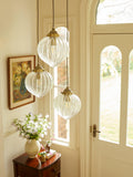 Laura Ashley Whitham 3-light cluster pendant light fluted glass, UK version