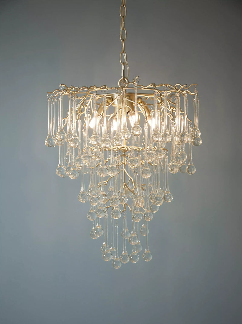 Laura Ashley Willow crystal chandelier champagne satin (British brand)