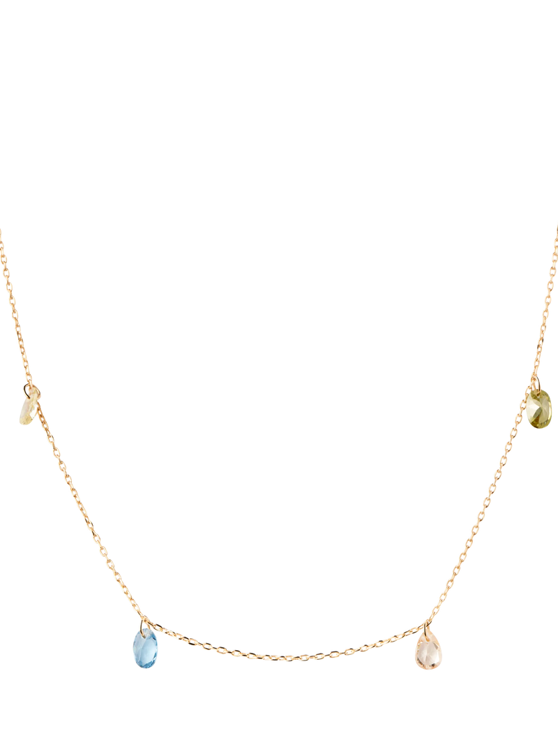 PDPAOLA Bloom Cubic Zirconia necklace 40-50cm, imported from the UK