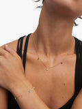PDPAOLA Bloom Cubic Zirconia necklace 40-50cm, imported from the UK
