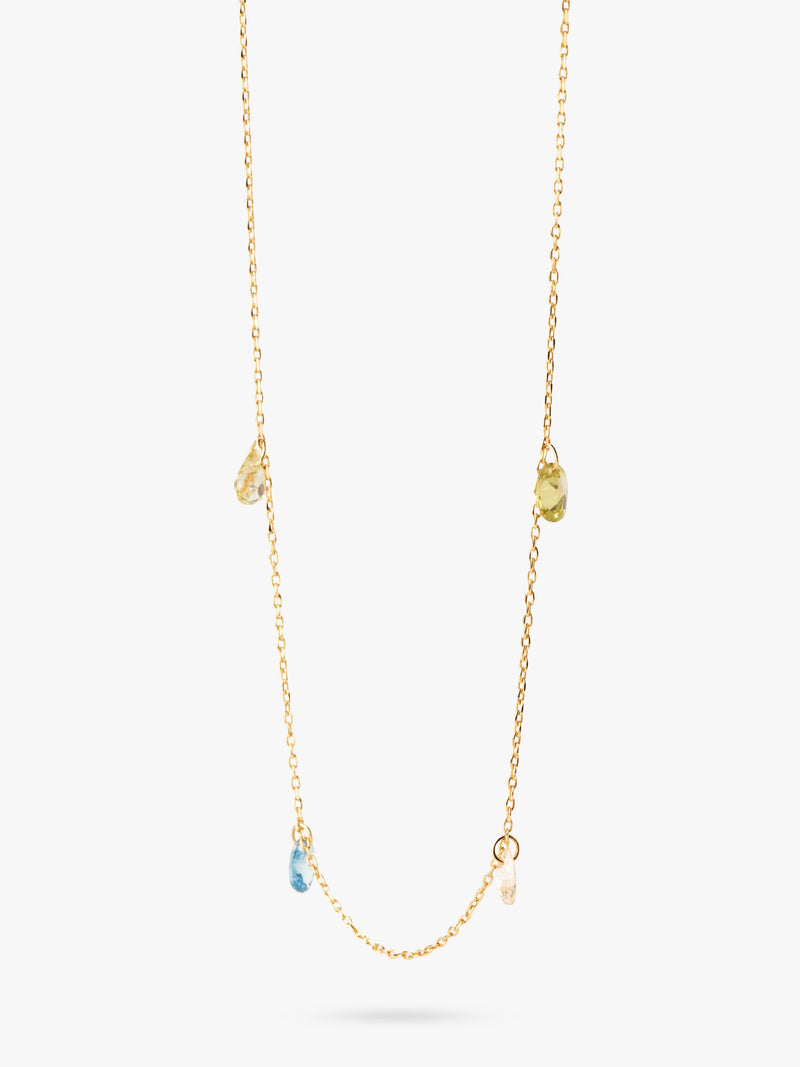 PDPAOLA Bloom Cubic Zirconia necklace 40-50cm, imported from the UK