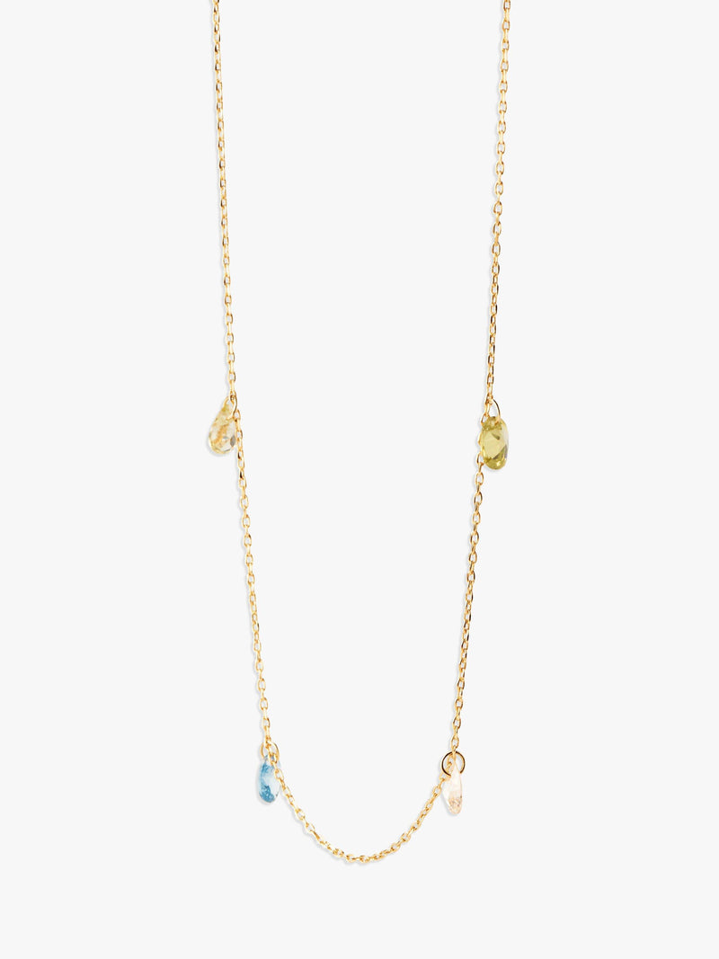 PDPAOLA Bloom Cubic Zirconia necklace 40-50cm, imported from the UK
