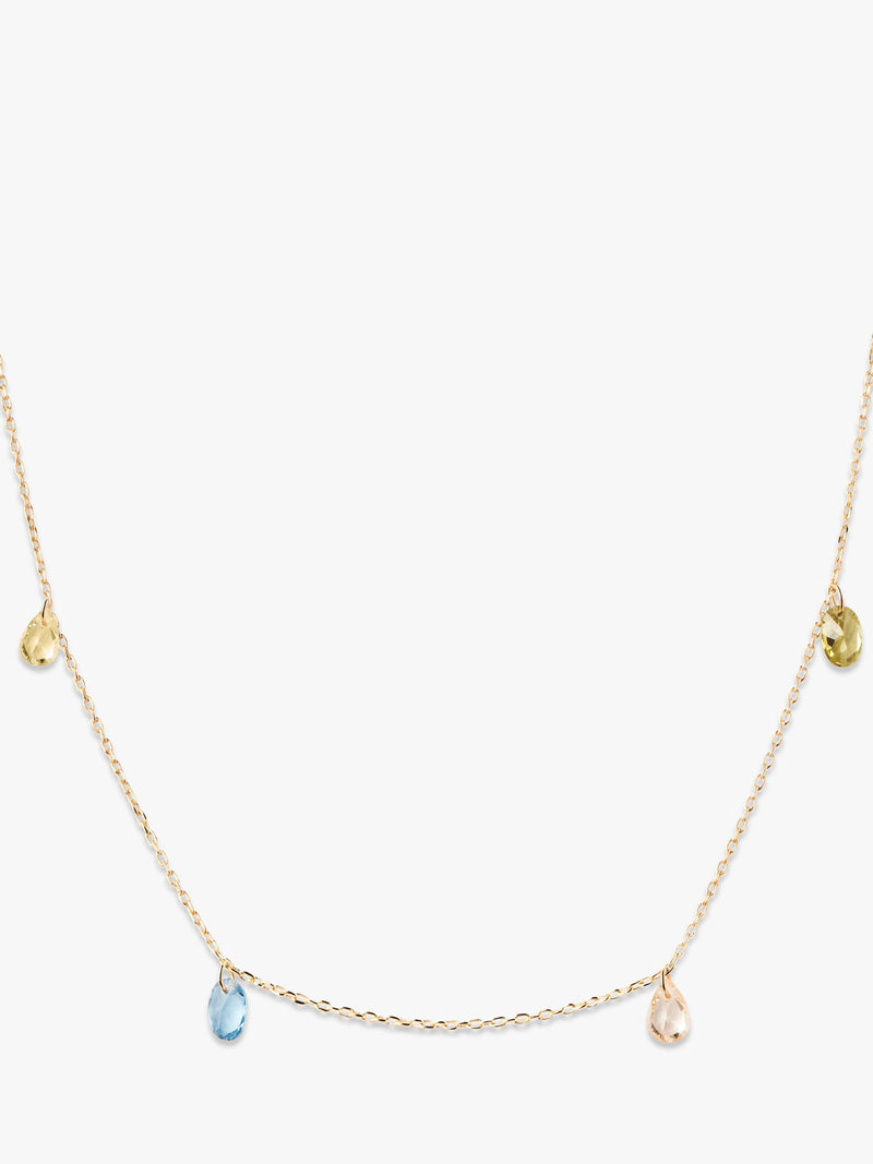 PDPAOLA Bloom Cubic Zirconia necklace 40-50cm, imported from the UK