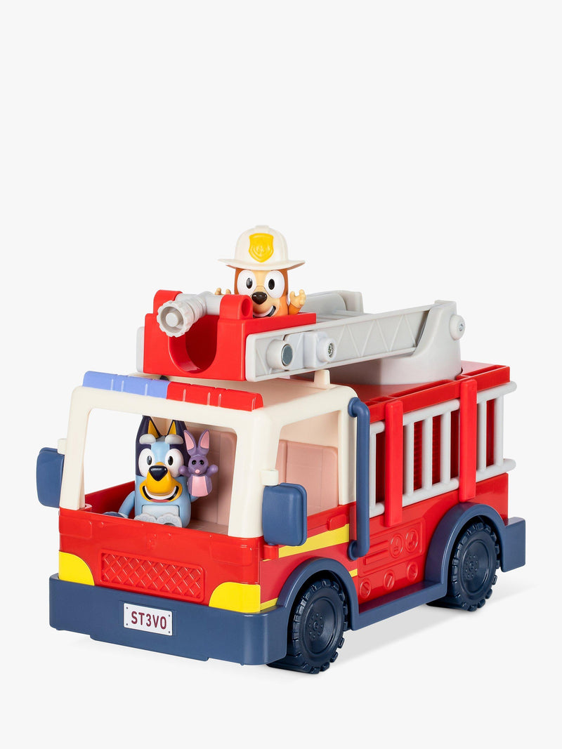 Bluey Fire Truck Playset with Bingo and Bluey figures (British brand)