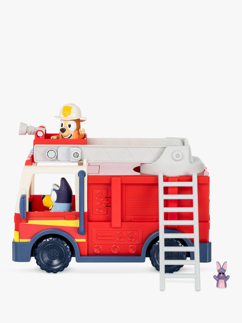 Bluey Fire Truck Playset with Bingo and Bluey figures (British brand)