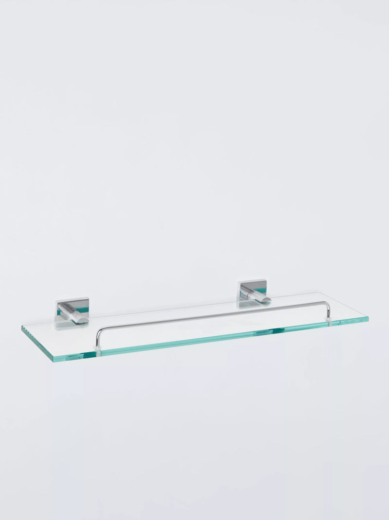 John Lewis glass shelf with rail silver finish, UK version