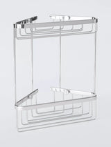 John Lewis John Lewis Lux Double Corner Shower Basket, Silver- Buy online at McGrocer