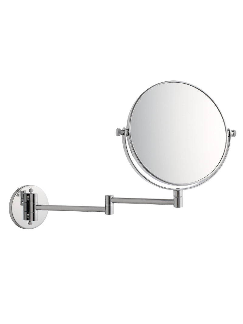 John Lewis Lux extendable bathroom swivel mirror silver (British brand)