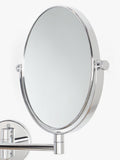 John Lewis Lux extendable bathroom swivel mirror silver (British brand)