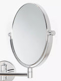 John Lewis Lux extendable bathroom swivel mirror silver (British brand)