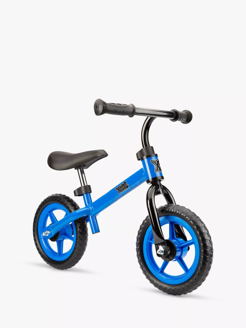Xootz children's balance bike blue, imported from the UK