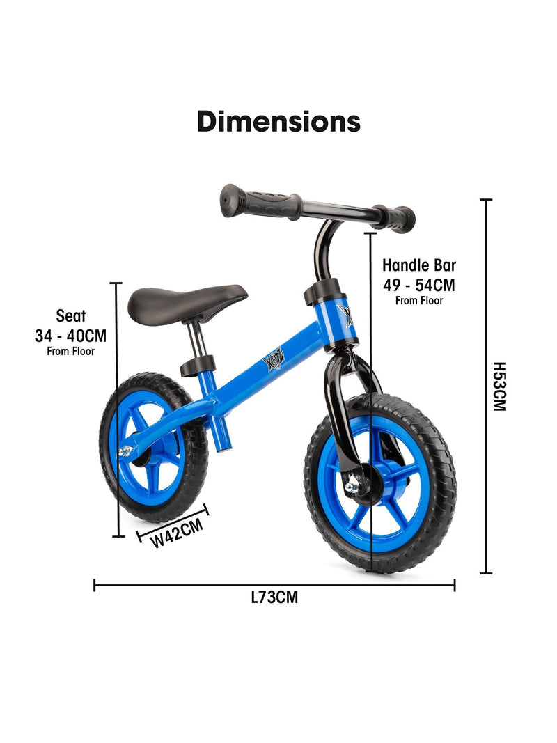 Xootz children's balance bike blue, imported from the UK