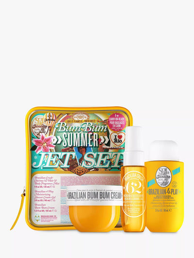 John Lewis Travel-Friendly Bodycare Gift Set with Smoothing Cream, Shower Gel, and Fragrance Mist- Buy online at McGrocer
