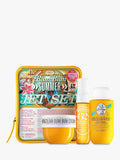 Sol de Janeiro bodycare gift set with travel-size cream, gel, and mist (British brand)