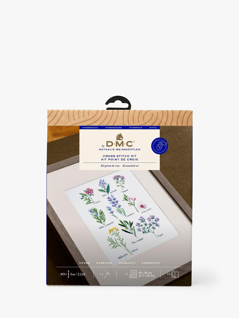 DMC herbs sampler cross stitch kit - British product