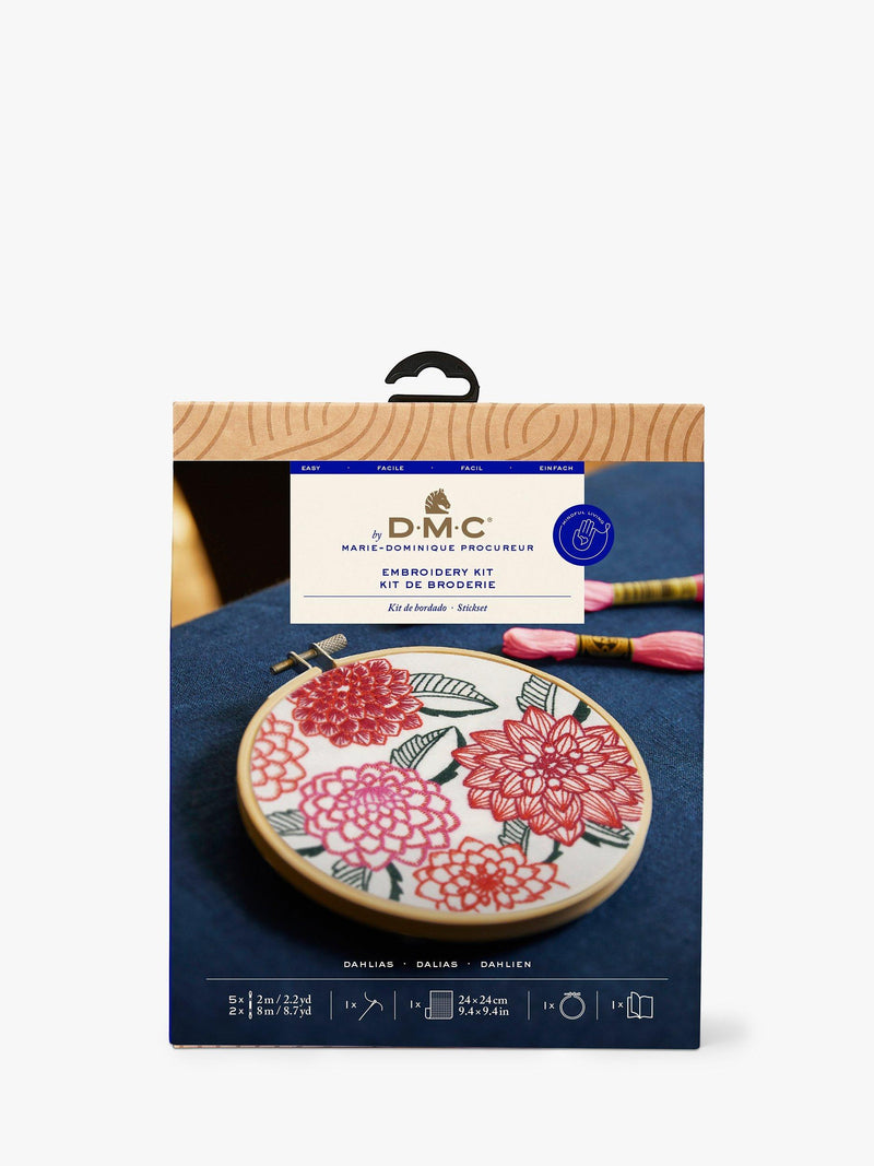 DMC Dahlia Embroidery Kit - British product