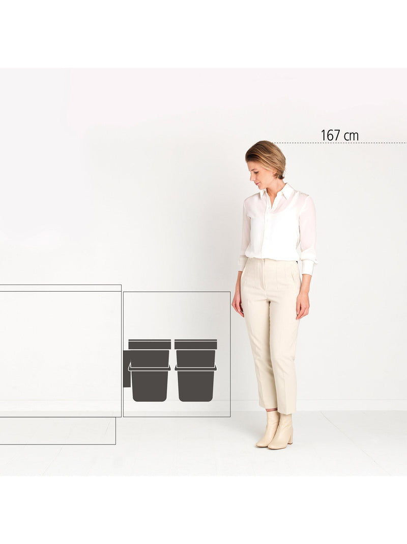 Brabantia built-in kitchen bin 12L - British product