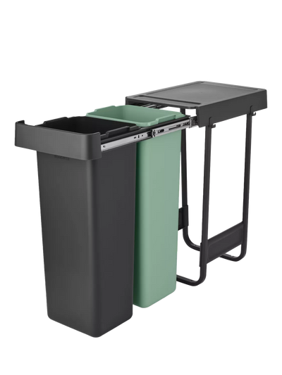 John Lewis Brabantia Sort & Go Built-in Bin 2 x 30L Kitchen Bin- Buy online at McGrocer