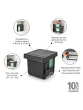 Brabantia Sort & Go Built-in Bin 10+10+20L - British product