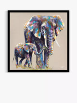 John Lewis John Lewis Louise Luton 'Mama & Baby' Multi Framed Print 84.5 x 84.5cm- Buy online at McGrocer