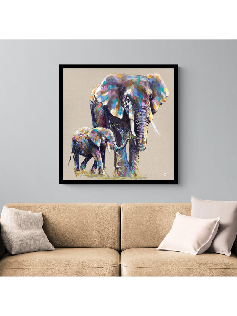 John Lewis Mama & Baby framed print 84.5 x 84.5cm, UK version