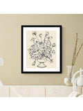 John Lewis 'Flowers in a Vase' framed print, black frame, 63.5x53.5cm, UK version