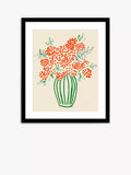 John Lewis framed print Tall Vase of Orange Berries 63.5x53.5cm, UK version