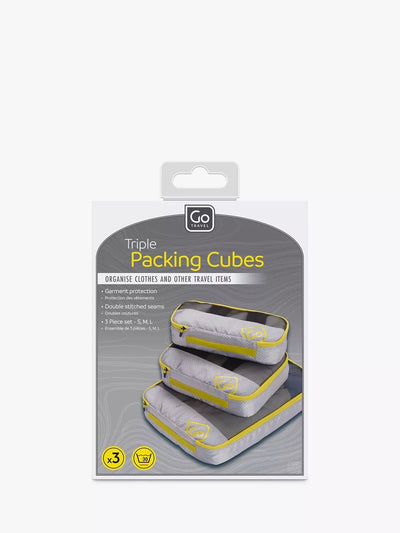 John Lewis Go Travel Triple Packing Cubes- Buy online at McGrocer
